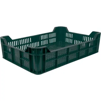 Přepravka na jídlo Přepravka na ovoce a zeleninu M10, 21 lit., Max. 10 kg, 60x40x15 cm, perforovaná, PE