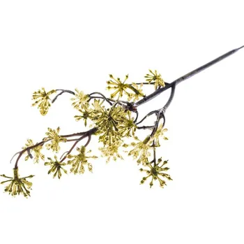 Vánoční dekorace Větvička MagicHome Vánoce, Sedum.Gold, zlatá, 14x30 cm, bal. 3 ks