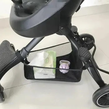 Organizér pod kočárek s tvrdým dnem černý | organizér na kočárek, úložný koš