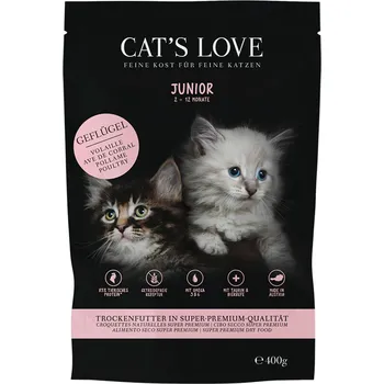 Krmivo pro kočku CAT'S LOVE granule Junior drůbeží 400 g