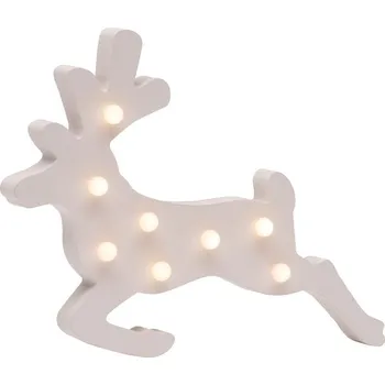 Vánoční dekorace Dekorace MagicHome Vánoce Woodeco, Sobík, 8 LED, 33x24 cm