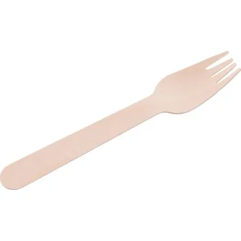 Příbor Vidlička MagicHome Woodline ECO Gastro, 160 mm, bal. 100 ks, 100% Natural