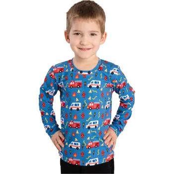 Chlapecké tričko Bettymode Dětské tričko SANITKA A HASIČI dlouhý rukáv, 92