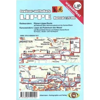 Gewässer- und Radkarte Lippe