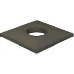 Deska krycí Almeva SIB pro jednoprůduchový komín – betonová, (pr.235) 500 x 500 x 40 mm, DN 140 - 200