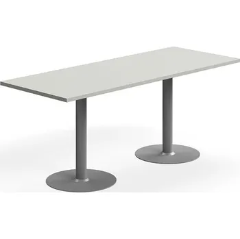 Jídelní stůl Stůl VERTICUS, 1800x700x720 mm, světle šedá/stříbrná