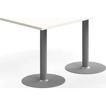 Jídelní stůl Stůl VERTICUS, 1400x700x720 mm, bílá/stříbrná