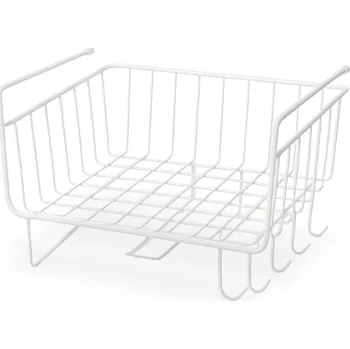 Úložný box Úklid pro klid Závěsná drátěná police – chytré úložné místo Barva: Bílá