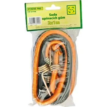 Upínací popruh Guma upínací Strend Pro LB342, 8 mm, 2x 100 cm, s ocelovými háčky