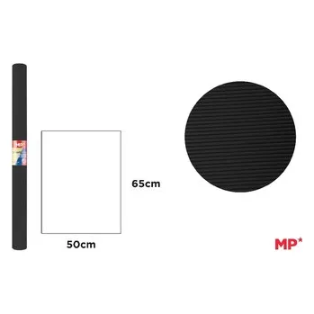 Set školních potřeb Tektura falista 65x50cm 280g/m2, czarna, Main Paper