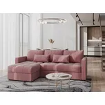 Rohová sedačka ALISTAIR L, růžová MI07 +možnost VÝNOSU + vyzvednutí ZDARMA