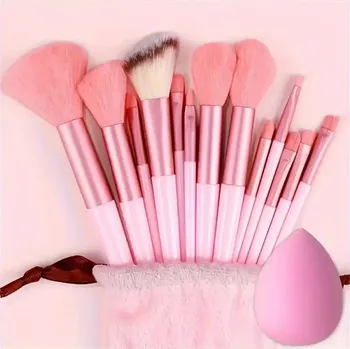 Kosmetický štětec Profesionální sada štětců na líčení s doplňky pro začátečníky i experty | sada štětců, kosmetická sada - Jasný