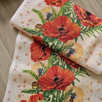 Utěrkovina MÁKY, cena za 1 metr Český výrobce