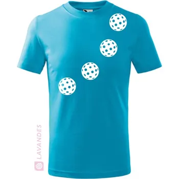 Florbal, dětské, tyrkys, 158 (Dětské florbalové tričko)