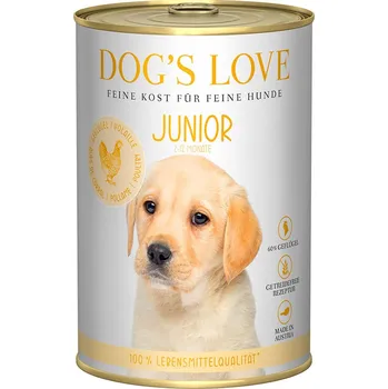 Krmivo pro psa Dog's Love Junior drůbeží maso s cuketou a jablkem 12x400g