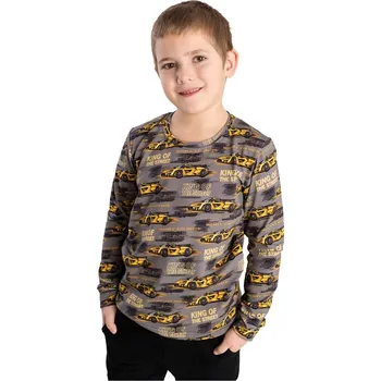 Chlapecké tričko Bettymode Dětské tričko AUTA KING dlouhý rukáv, 92