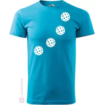 Florbal, pánské, tyrkys, 4XL (Pánské tričko na florbal)