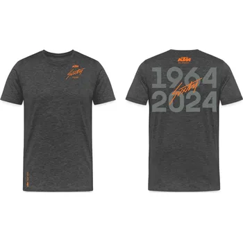 Tričko KTM FACTORY TEAM SHIRT 1964 Barva: Šedá, Velikost: L