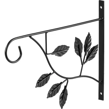 Věšák Věšák Strend Pro, držák na květináč, černý, kovový, 30,5x25 cm
