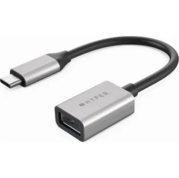USB hub Hyper USB adaptér USB-C - USB stříbrný (HD425D-GL)