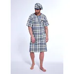 Cornette noční košile pánská 109/30 - vzor, M (Pánská noční košile s krátkým rukávem Cornette 109)