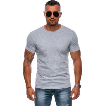 Pánské tričko Edoti Pánské tričko s krátkým rukávem Eseran šedá melanžová XL