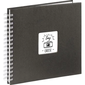 Fotoalbum Hama album klasické spirálové FINE ART 28x24 cm, 50 stran, černá, bílé listy 1961