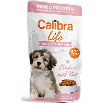 Krmivo pro psa Calibra Dog LIFE Puppy & Junior Chicken 10x 150 g, monoprotein kapsa