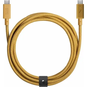 Datový kabel Native Union Kabel USB-C - USB-C, 2,4 m, zlatý (BELT-PRO2-KFT-NP)