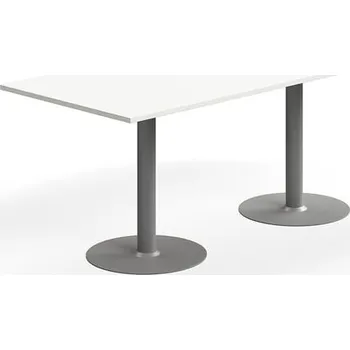 Jídelní stůl Stůl ALVA, 1800x800x720 mm, vysokotlaký laminát, stříbrná/bílá