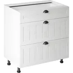 MISAEL dolní skříňka D80S3, korpus bílý, dvířka borovice andersen + vyzvednutí ZDARMA