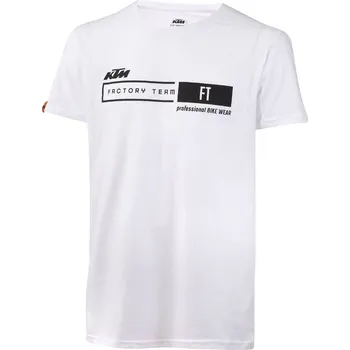 Pánské oblečení Tričko KTM FACTORY TEAM SHIRT Barva: Bílá, Velikost: L