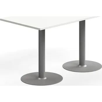 Jídelní stůl Stůl ALVA, 1400x700x720 mm, vysokotlaký laminát, stříbrná/bílá