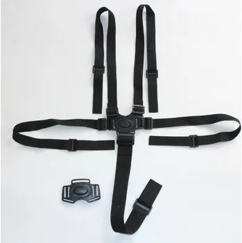 5 bodový pás pro děti do sedačky | dětský pás, příslušenství k sedačkám - černý