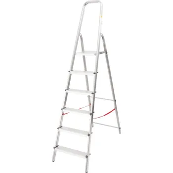 Schodiky Strend Pro AL-D6, 6 stupínkové, max. 125 kg, Alu