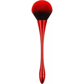 Kosmetický štětec Stylový štětec na tvářenku a pudr | štětec na líčení, kosmetický štětec - červený