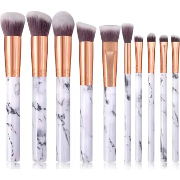 Kosmetický štětec Sada štětců na líčení pro make up | sada štětců, kosmetické štětce - Bílá 10 ks