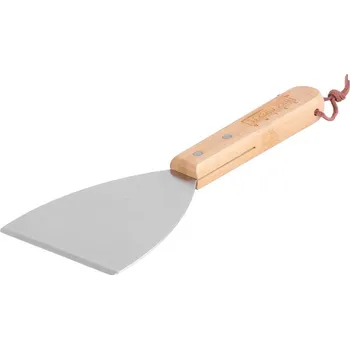 Obraceč Strend Pro Grill, se škrabkou, bambusová rukojeť, 26x10x1,8 cm, potravinářská stěrka