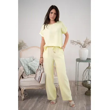 Dámská halenka Hajdan halenka 1230 - žlutá - žlutá, S (Dámská halenka s krátkým rukávem)