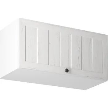 Kuchyňská linka MISAEL horní skříňka G80K, korpus bílý, dvířka borovice andersen + vyzvednutí ZDARMA