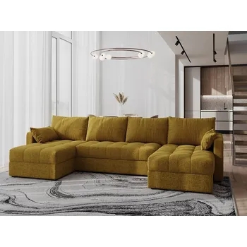 Sedací souprava Rohová sedačka ALISTAIR U, hořčicová M41 +možnost VÝNOSU + vyzvednutí ZDARMA