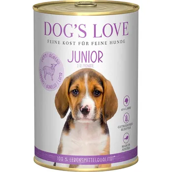 Krmivo pro psa Dog's Love Junior jehněčí maso se špenátem a heřmánkem 12x400g