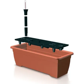 Květináč Květináč BALCONY CAN ISBT5CAN, 19x50x16 cm, 7,5 lit., se zavlažováním, terakota
