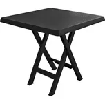 MEGA PLAST Mega Plast, plastový skládací stůl LEO, rozměr 70 x 70 cm, antracit