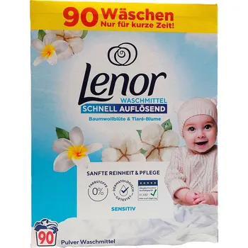 Prací prášek Lenor Baumwollblüte & Tiaré-Blume 4950 g