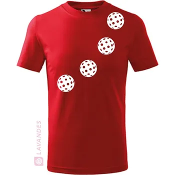 Chlapecké tričko Florbal, dětské, červená, 146 (Dětské florbalové tričko)