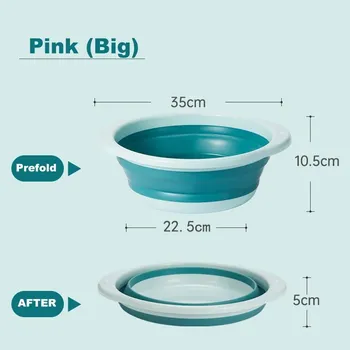 koupací vanička Skládací vanička pro děti do koupelny i kuchyně | dětská vanička, skládací lavor - BlueL