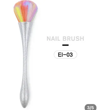 Kosmetický štětec Stylový štětec na tvářenku a pudr pro make up | štětec na líčení, make up štětec - Stříbrné třpytky