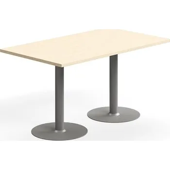 Jídelní stůl Stůl VERTICUS, 1400x800x720 mm, bříza/stříbrná
