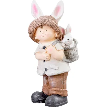 Vánoční dekorace Dekorace MagicHome, Chlapeček s ušima, keramika, 23,5x18x48 cm